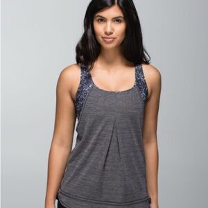 Lululemon Run Times Tank
Heathered Black / Rocky Road Sand Dune Ground